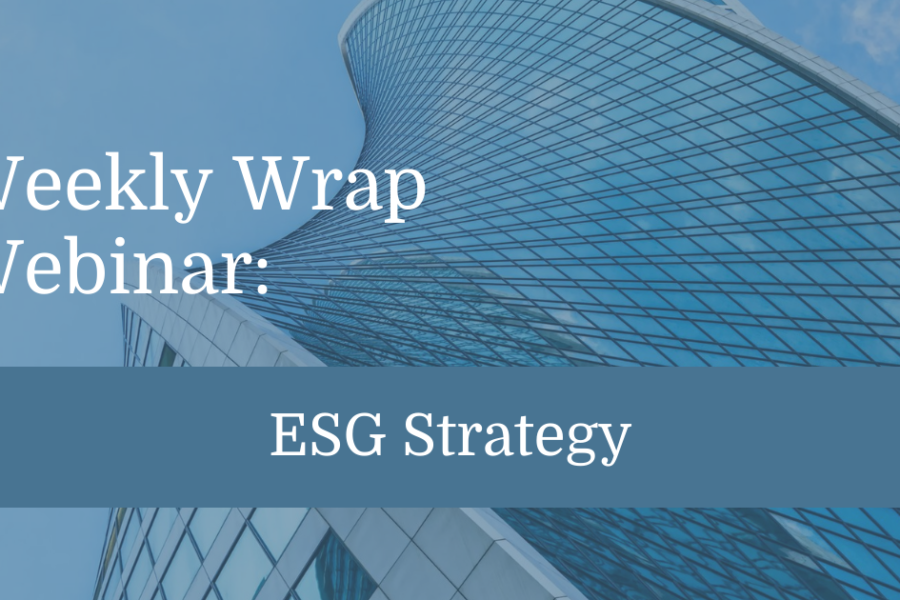 Weekly Wrap: ESG Strategy & US Market Update